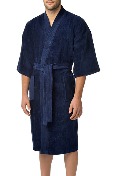 Majestic International Basic Terry Velour Kimono