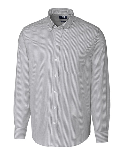 Cutter & Buck Stretch Oxford Stripe (Long Sleeve)