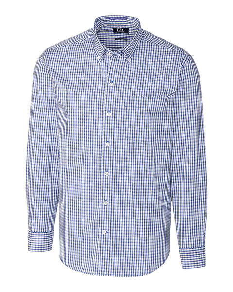 Cutter & Buck Easy Care Stretch Gingham Dress Shirt (Long Sleeve)