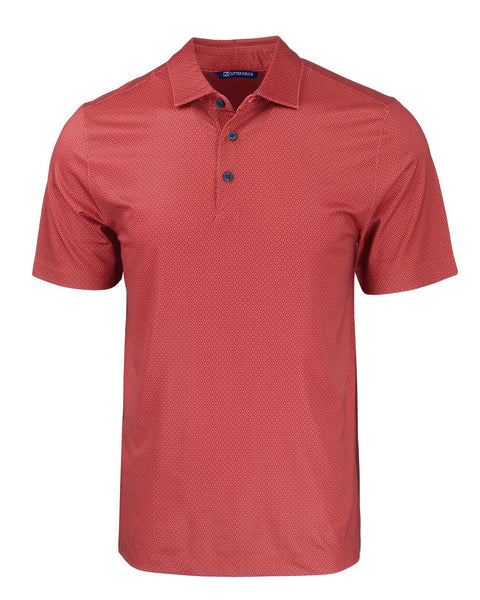 Cutter & Buck Pike Eco Tonal Geo Print Stretch Recycled Polo