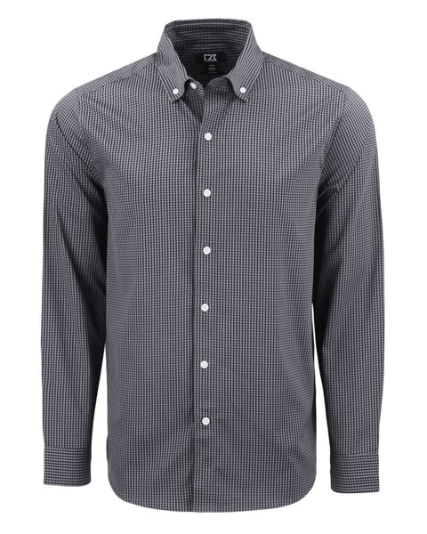 Cutter & Buck Skyline Epic Confidence Recycled Gingham Dress Shirt (Long Sleeve)