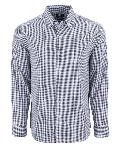 Cutter & Buck Skyline Epic Confidence Recycled Gingham Dress Shirt (Long Sleeve)