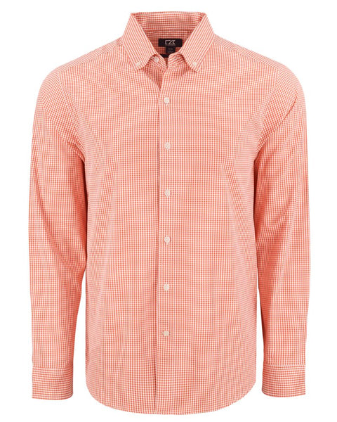 Cutter & Buck Skyline Epic Confidence Recycled Gingham Dress Shirt (Long Sleeve)