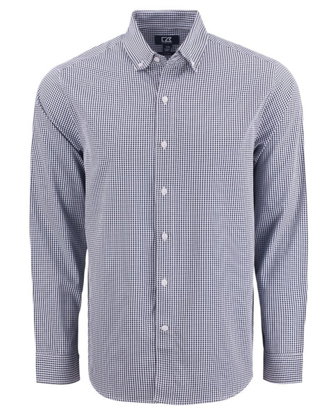 Cutter & Buck Skyline Epic Confidence Recycled Gingham Dress Shirt (Long Sleeve)