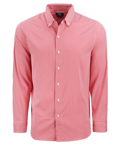 Cutter & Buck Skyline Epic Confidence Recycled Gingham Dress Shirt (Long Sleeve)