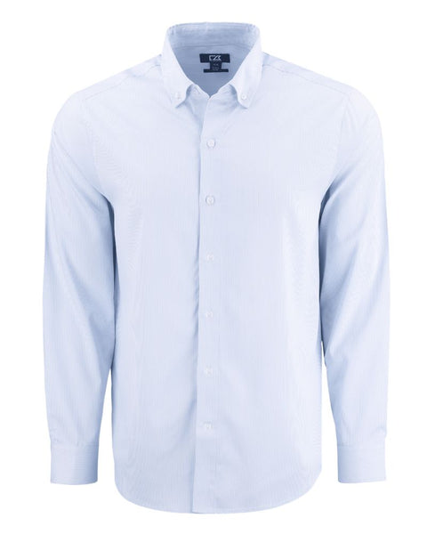 Cutter & Buck Skyline Epic Confidence Recycled Pinstripe Dress Shirt (Long Sleeve)