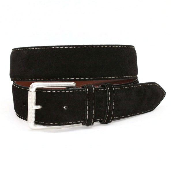 Torino European Sueded Calfskin Belt