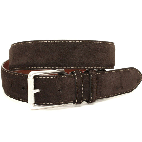 Torino European Sueded Calfskin Belt