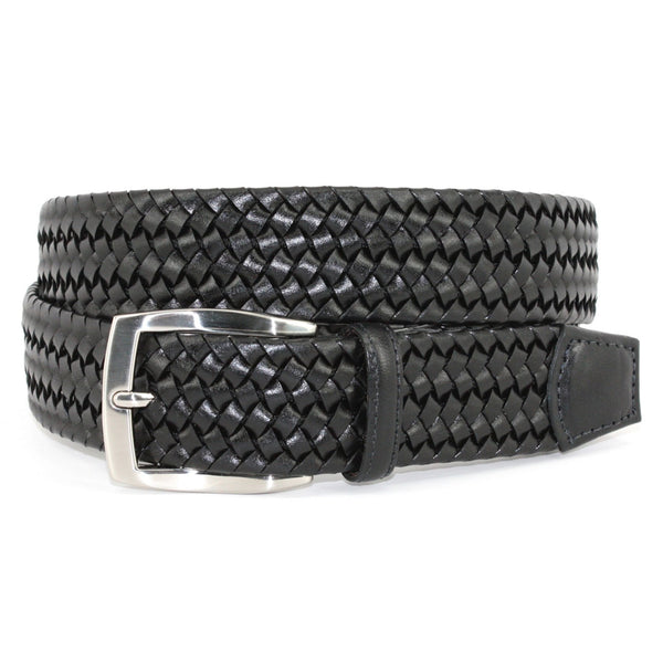 Torino Italian Woven Stretch Leather Belt