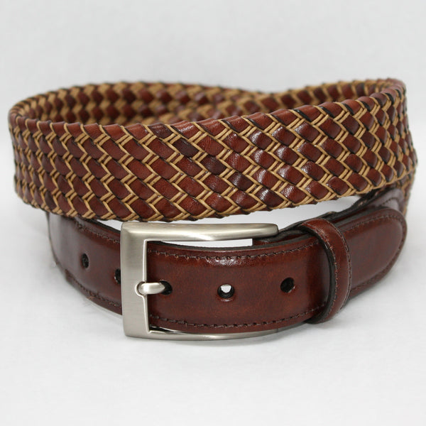 Torino Italian Tubular Braided Kidskin & Cotton Cording Belt