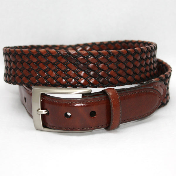Torino Italian Tubular Braided Kidskin & Cotton Cording Belt