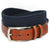 Torino Italian Woven Cotton and Leather Elastic Belt