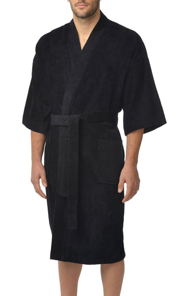 Majestic International Basic Terry Velour Kimono