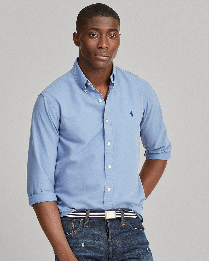 Ralph lauren garment dyed oxford shirt sales