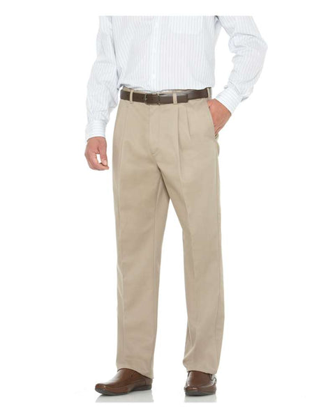 Savane Men's  Pleated Performance Chinos - TALL