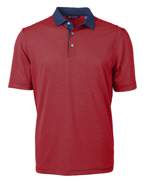 Cutter & Buck Virtue Eco Pique Micro Stripe Recycled Polo