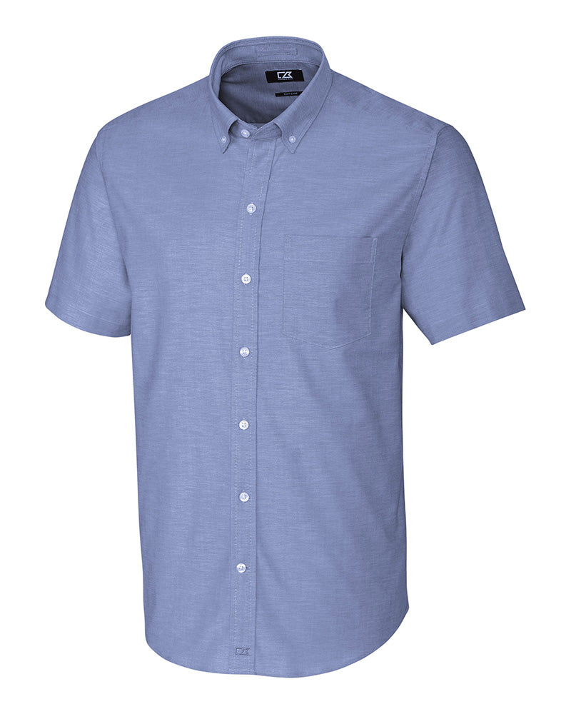 Cutter & Buck Stretch Oxford Dress Shirt (Short Sleeve) | Austin's Big and Tall Cutter & Buck Stretch Oxford Dress Shirt (Short Sleeve) | Austin's Big and Tall